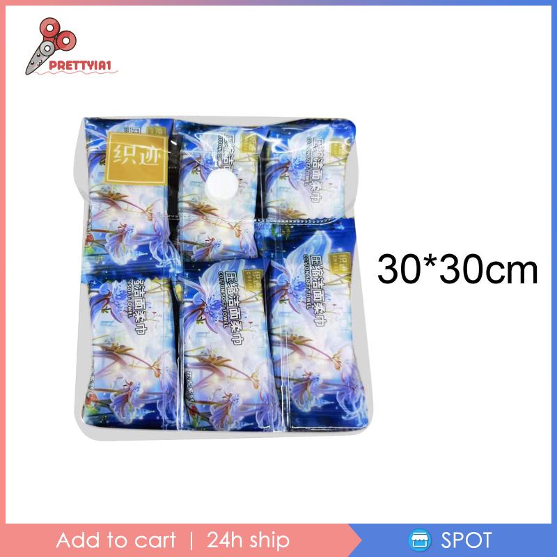 Khăn Mặt Nén Prettyia1] Mềm Mại Trọng Lượng Nhẹ Di Động Cho Hoạt Động Ngoài Trời / Đi Bộ Đường Dài / Tập Gym