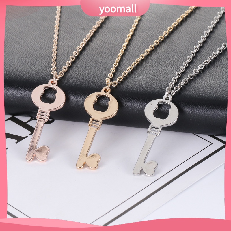 [YM] Vòng cổ Mặt Hình Gấu / Chìa Khóa / Trái Tim Cho Nữ