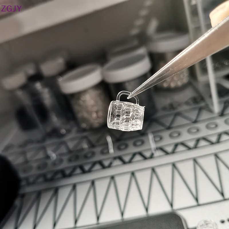 Khuôn Silicon Làm Cốc Bia / Trà Sữa / Ly Thủy Tinh Thu Nhỏ 1: 12 Trang Trí Nhà Búp Bê DIY Mới