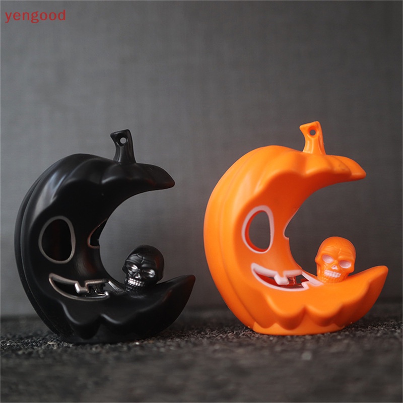 (YGD) Đèn LED Hình Đầu Lâu / Bí Ngô Nhiều Màu Trang Trí Lễ Hội Halloween