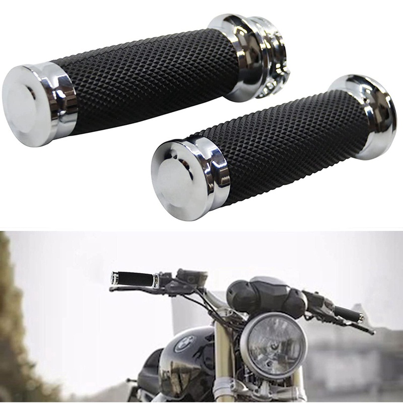 Tay Nắm 25Mm Cho Xe Harley Touring Sportster 883 1200 XR Suzuki Silver