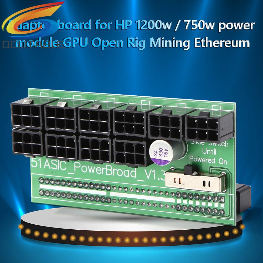 Bảng MạCh ChuyểN ĐổI 750W-1200W, 10 CổNg PCIe 6 Pin Cho DPS-800GB A