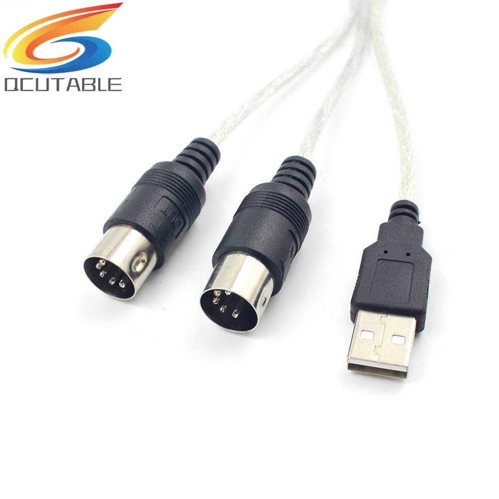 Dây Cáp Âm Thanh 2m MIDI Sang USB Cho Máy Tính