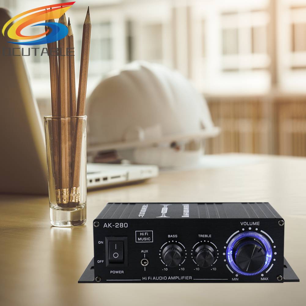 Bộ Khuếch Đại Âm Thanh Kỹ Thuật Số AK-280 40W + 40W 12V 2 Kênh Chuyên Dụng