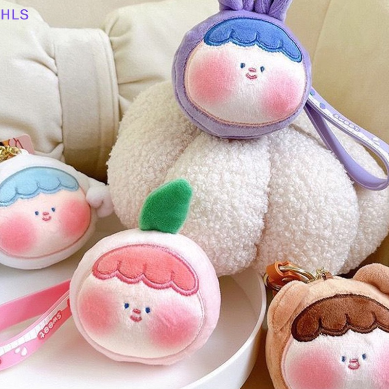 Móc Khóa Hình Trái Cây Hoạt Hình Nhồi Bông Đáng Yêu