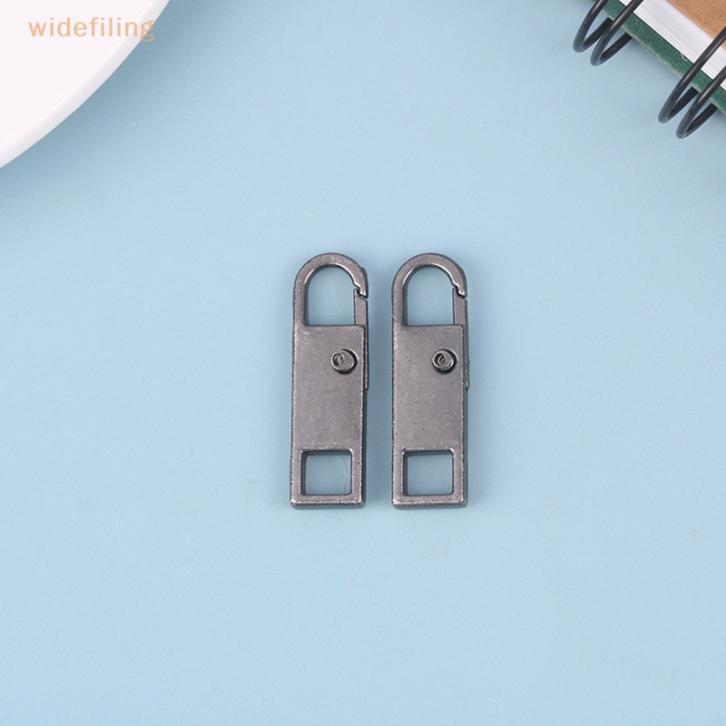 Bộ 2 Dây Khóa Kéo Kim Loại Gắn Túi Xách / Giày Bốt Tiện Dụng