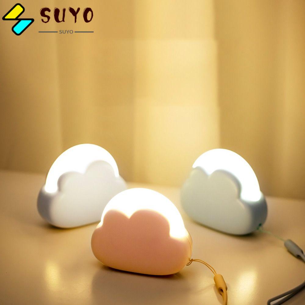 Đèn Ngủ Hình Đám Mây SUYO 4 Chế Độ LED 1200mAh Có Thể Sạc Lại