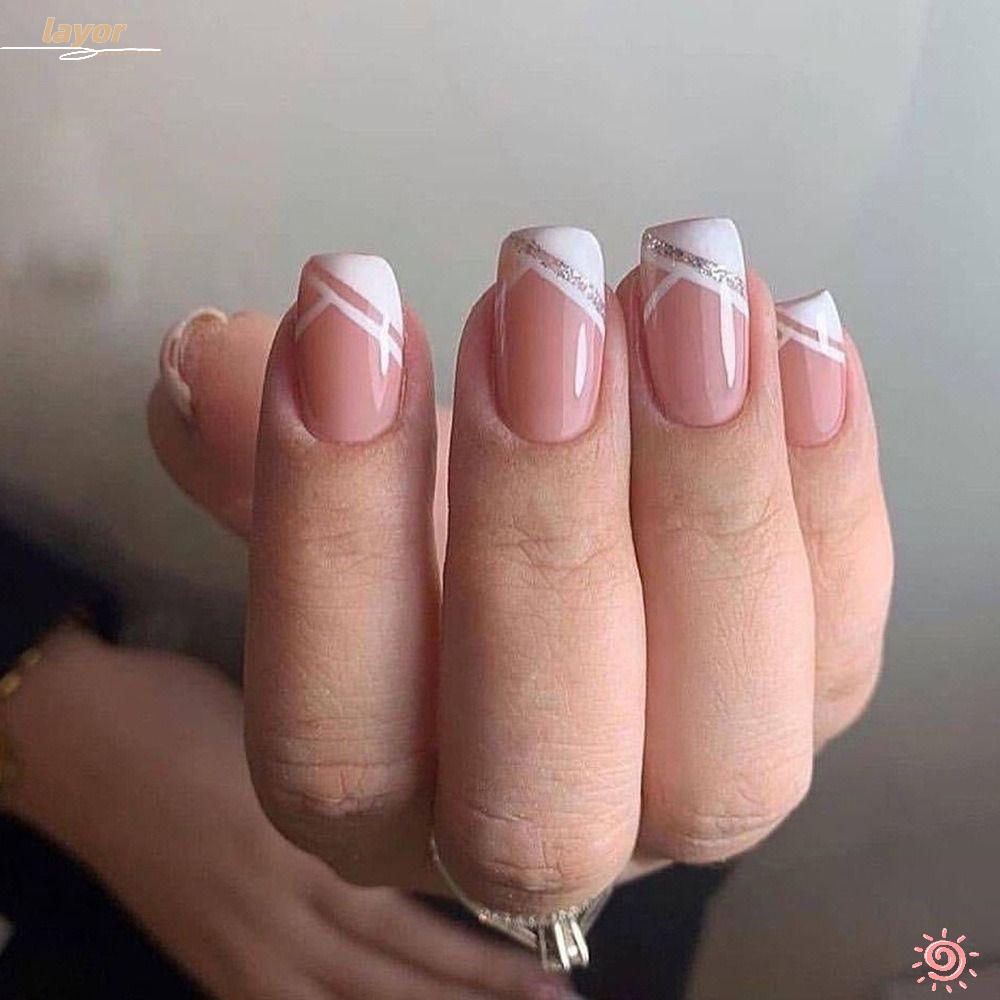 LAY Bộ Móng Tay Giả Che Phủ Toàn Diện Có Thể Tháo Rời DIY