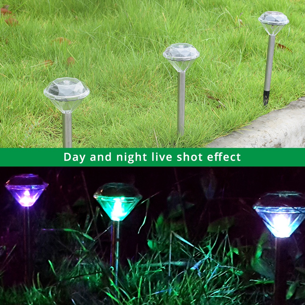 Đèn LED Thẳng Hình Kim Cương Chống Nước Trang Trí Sân Vườn