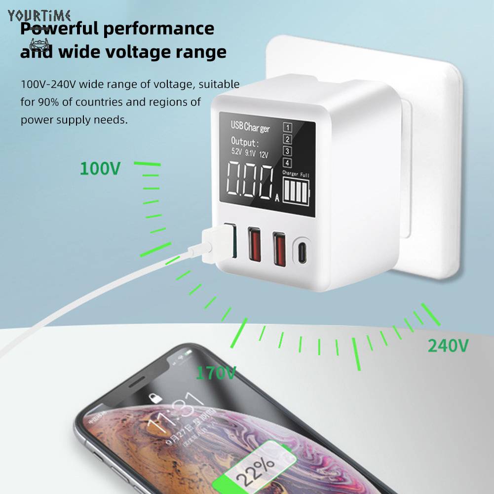 Bộ SạC ĐiệN ThoạI 40W NhiềU CổNg Cho Huawei Xiaomi Samsung