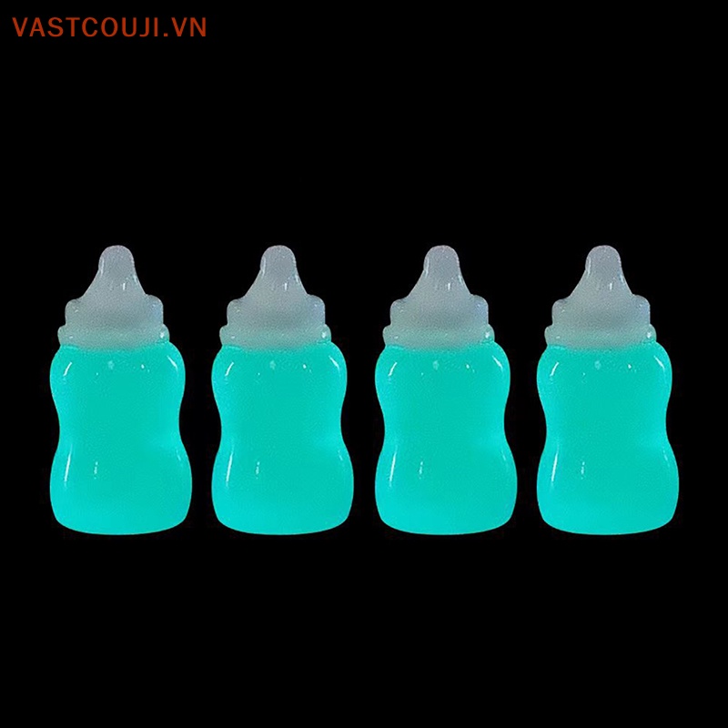 Set 10 Bình Sữa Em Bé Trang Trí Nhà Búp Bê Phát Sáng Trong Tối