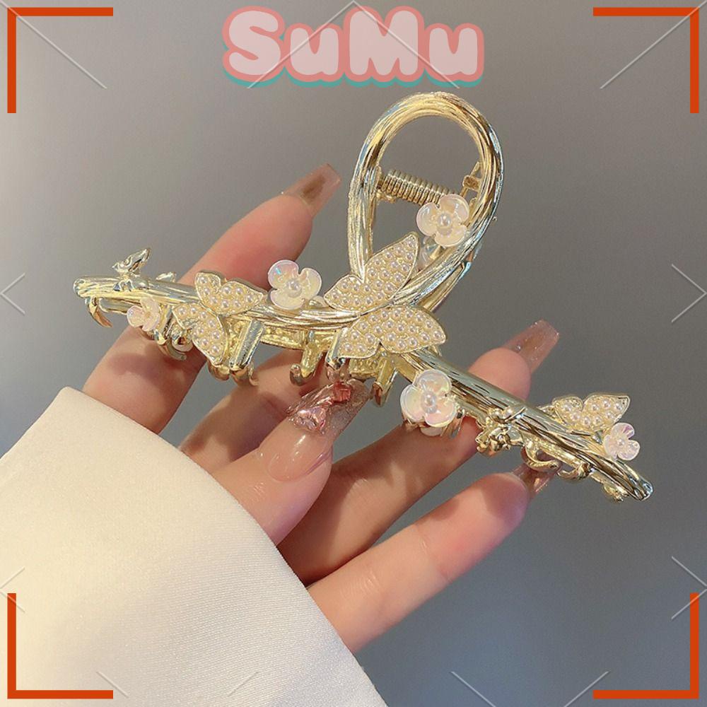 SUMU Kẹp Tóc Hình Cá Mập Đính Đá Xinh Xắn Cho Bé Gái