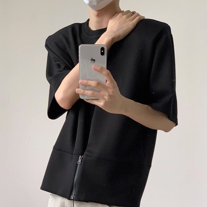 Áo Thun Nam Tay Ngắn Dáng Rộng Thời Trang Phong Cách Hàn Quốc