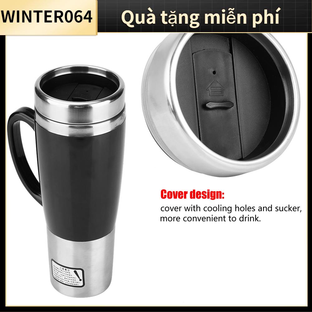 Winter064 Xe Ô Tô Điện Inox Làm Nóng Cốc Cà Phê Trà Tập Uống Đen Cho Du Lịch Mùa Đông