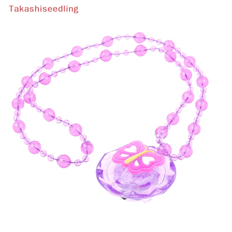Set 2 Vòng cổ Hạt Nhựa Acrylic Có Đèn Led Phát Sáng Độc Đáo Cho Bé