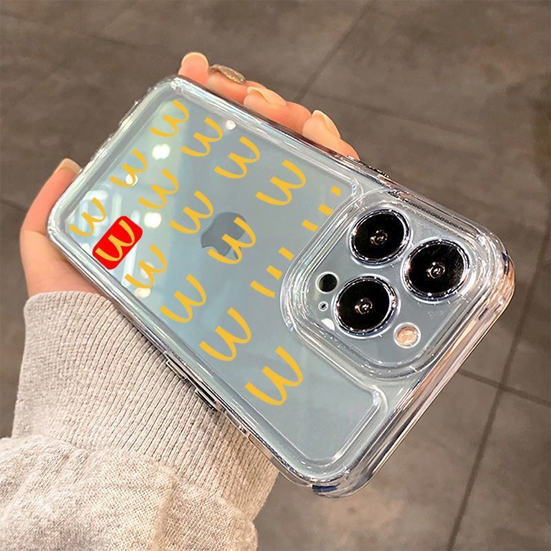 Ốp Điện Thoại Mềm Trong Suốt Chống Sốc Hình Mcdonald 'S M Kee 1378plusxrxiPhone14Pro 12 Apple 11 O46L
