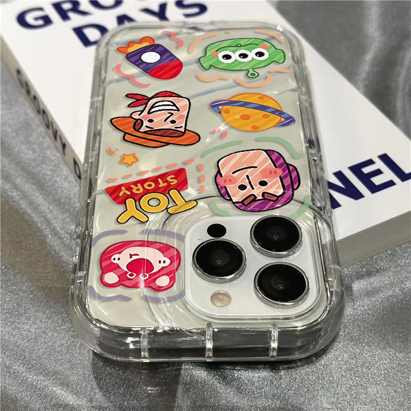 Ốp Điện Thoại Dẻo Trong Suốt Họa Tiết Hoạt Hình Toy Story Cho iPhone14promax 1312 / 11 7 / 8plus xr / sins 8I96