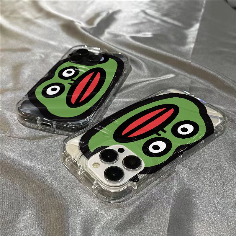 Ốp Điện Thoại Mềm Trong Suốt Họa Tiết Môi Đỏ / Ếch Dễ Thương Cho iPhone14promax87 1312 xr11 plus 8QNX