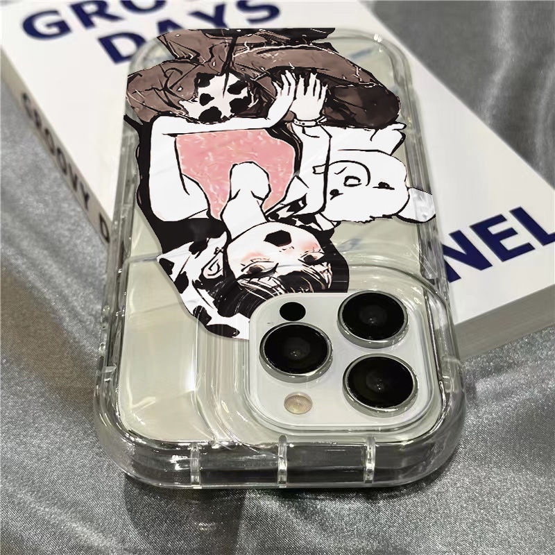 Ốp Điện Thoại Mềm Trong Suốt Họa Tiết Gấu Dễ Thương Cho Iphone 14Promax 7 8131211Bộ Dụng Cụ Làm Móng Bằng Nhựa Abs Chất Lượng Cao