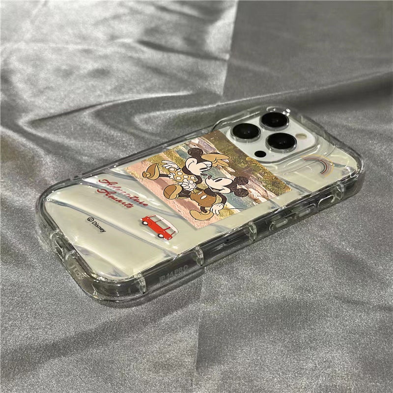 Ốp Điện Thoại Mềm Trong Suốt Họa Tiết Minnie Mickey Dễ Thương Cho Iphone 14Promax 8 xr 7 1312plus 11 8SJ1