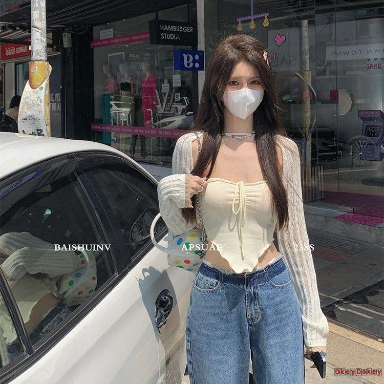 Áo Ống Hở Lưng Vạt Lệch Thời Trang Mùa Hè Cho Nữ