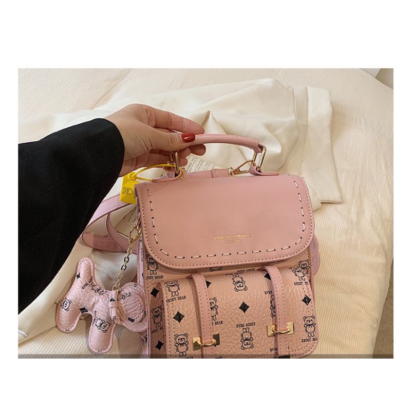 Ba Lô Da Nhỏ In Họa Tiết Hoạt Hình Chuwanglin Thời Trang Cho Nữ