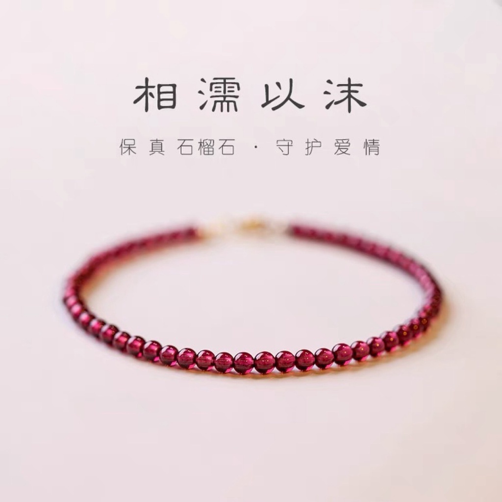 Vòng đeo tay màu đỏ tự nhiên Vòng đeo tay pha lê Vòng đeo tay tình yêu Vòng đeo tay tinh thể may mắn
