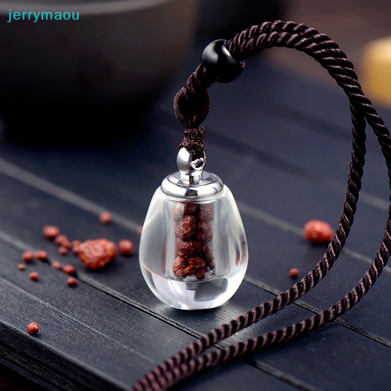 [JER] 1 Vòng Cổ Rỗng Kèm Dây Buộc Mặt Bình Rỗng Đựng Tro Vial Làm Quà Tặng Kỷ Niệm Cinnabar Cremation Ashes Vial