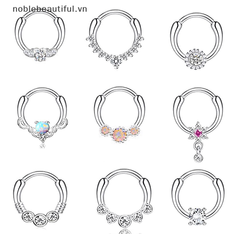 1 Khuyên Mũi / Môi / Tai Hình Xoắn Ốc Hình Hoa Thời Trang Cho Nam Và Nữ