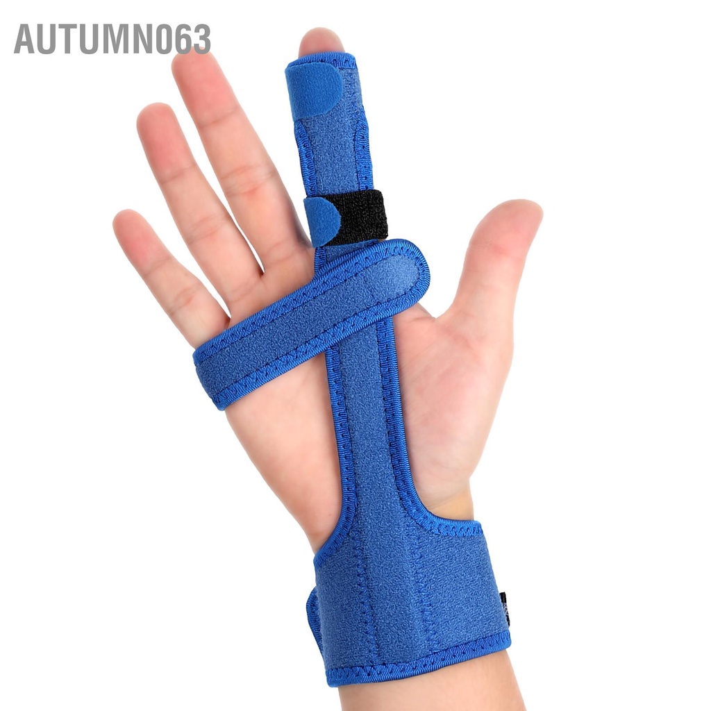 Autumn063 Bảo vệ ngón tay màu xanh Nẹp kích hoạt mới với Bộ chỉnh sửa bằng thép