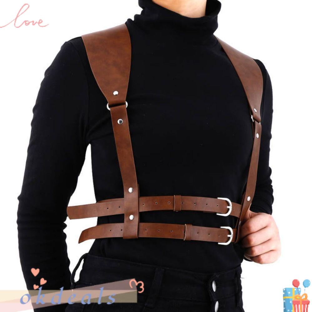 OKDEALS Đai Đeo Cơ Thể Phong Cách Gothic Thời Trang Cho Nữ