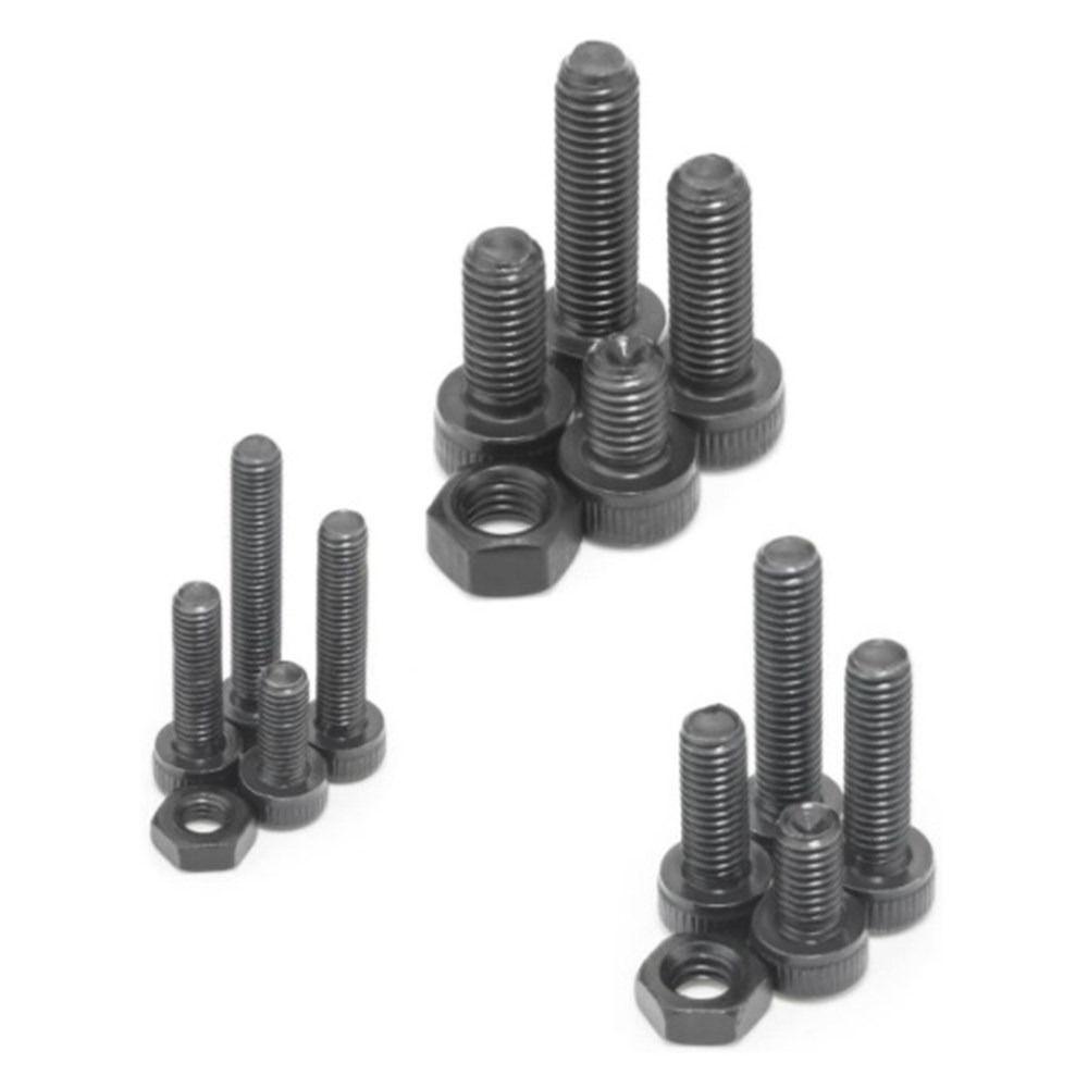 Set 1200 Bu Lông Và Đai Ốc M2 M3 M4 Đầu Lục Giác Bằng Thép Carbon Màu Đen Kèm Vòng Đệm Và Ốc Vít Cho Tay Nắm Cửa