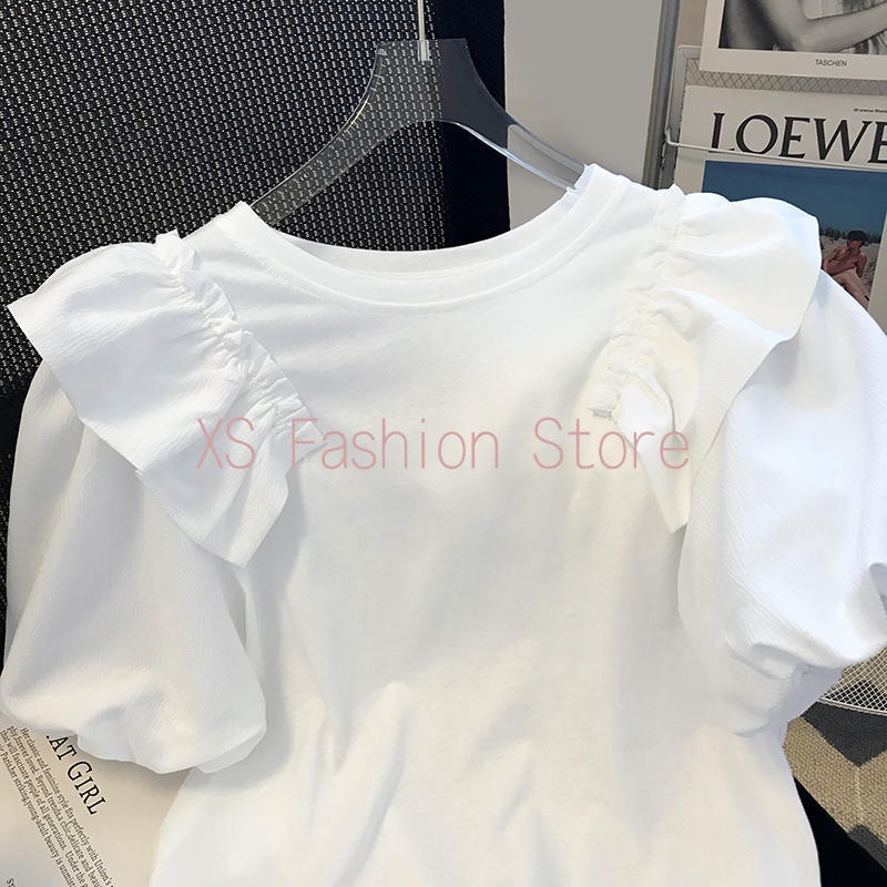Áo Thun cotton Tay Ngắn Dáng Rộng Phù Hợp Cho Nữ