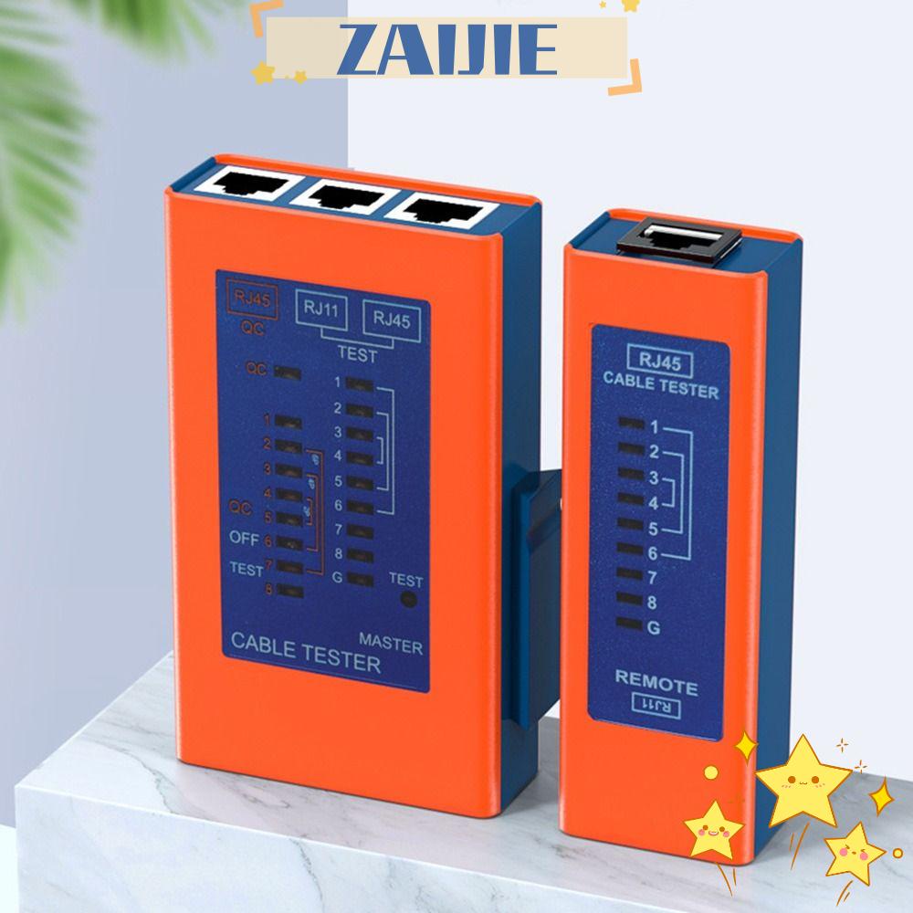 Thiết Bị Kiểm Tra Cáp Mạng 24 Màu Vàng QC Rj45 Rj11 Cho Cat8 Cat7 Cat6