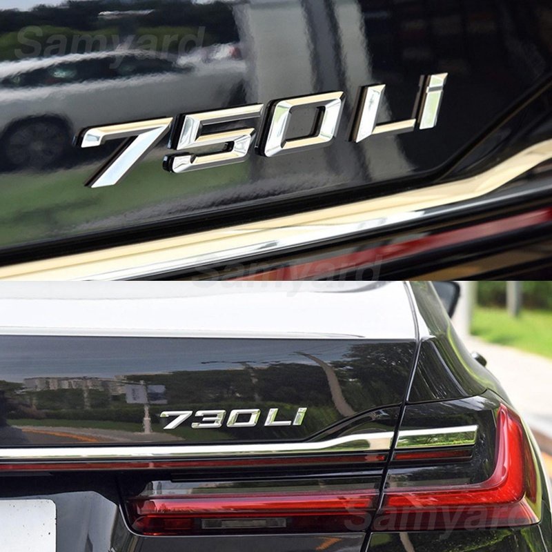 Logo Chữ Cái ABS 3D Trang Trí Xe Hơi BMW 7 Series 730i 735i 740i 745i 750i 760i 730Li 740Li E38 E65 E66 F01 F02 G11 G12