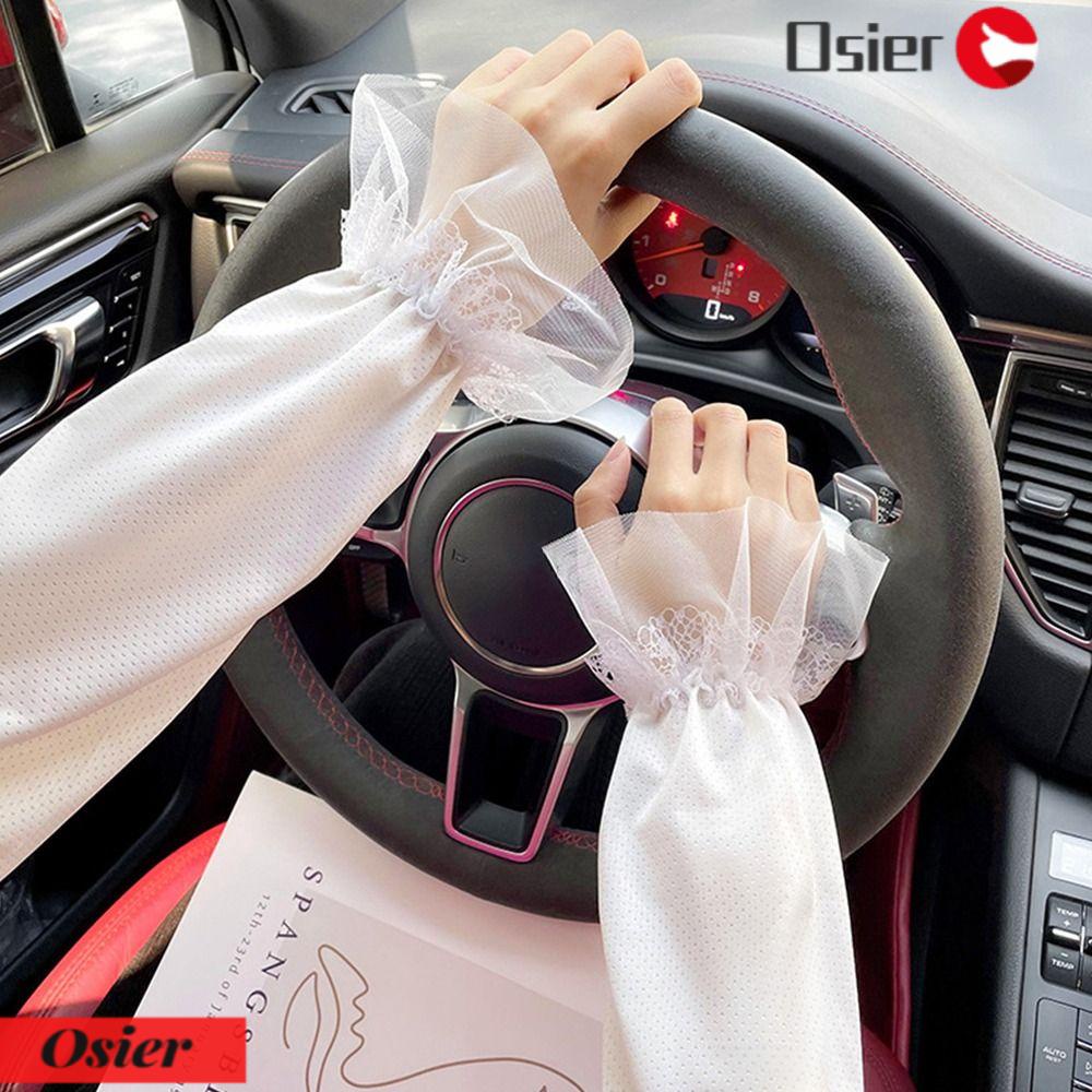 Găng Tay Dài Chống Nắng Mỏng Thoáng Khí Họa Tiết Dễ Thương Cho OSIER1 1