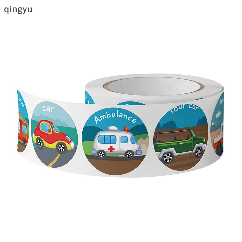 Bộ 500 Miếng Dán Hình Tròn 1inch Dễ Thương Dùng Làm Phần Thưởng / Động Vật