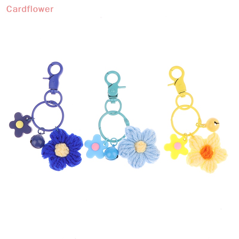 1 Móc Khóa Hình Bông Hoa Bằng Len Dễ Thương