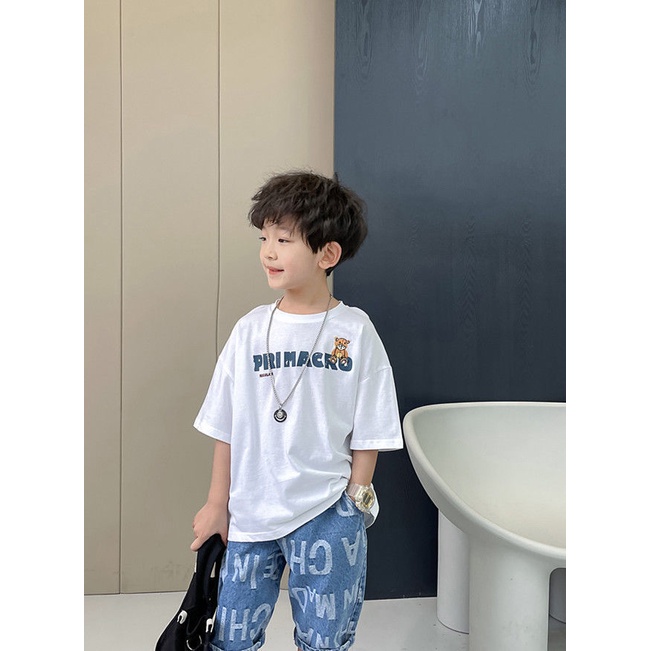 Yidanl Mới Áo Thun 100% Cotton Tay Ngắn Unisex Cho Bé