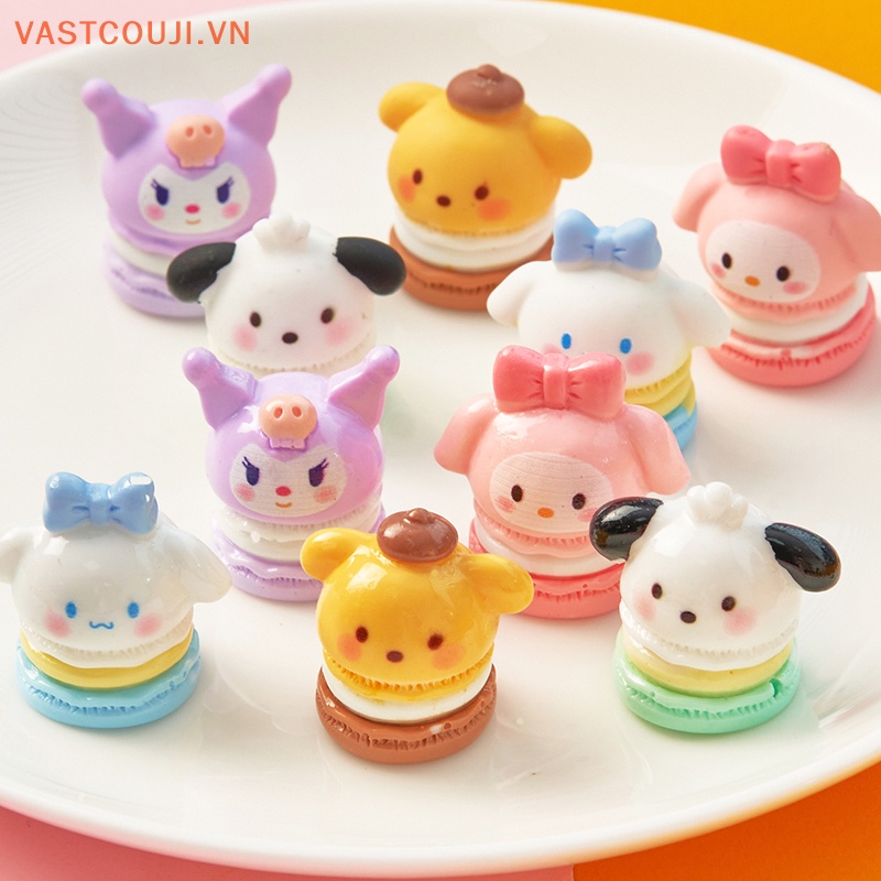 SANRIO Bộ 2 Miếng Dán Trang Trí Điện Thoại Hình Kem 3D Màu Macaron Xinh Xắn DIY