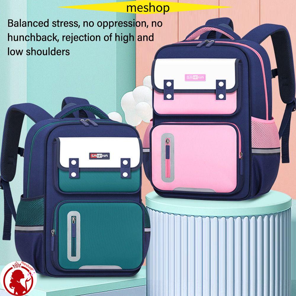 ME Ba Lô Đi Học Bằng Polyester Chống Nước Sức Chứa Lớn Nhiều Túi Thời Trang Cho Bé