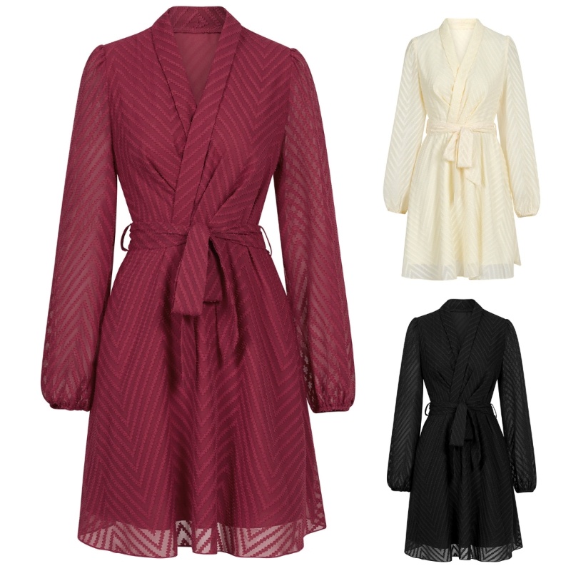 Đầm Dáng Rộng Cổ Chữ V Thời Trang Mùa Hè Cho Nữ