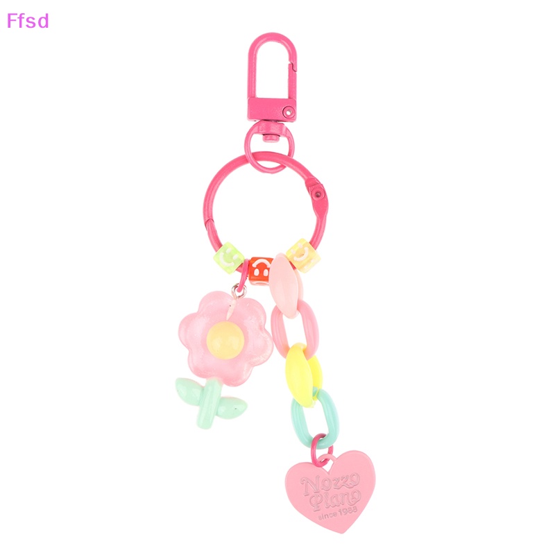 {Ffsd} Móc Chìa Khóa Hình Hoa Tulip Dễ Thương Trang Trí Ba Lô / Ô Tô * Bán Chạy