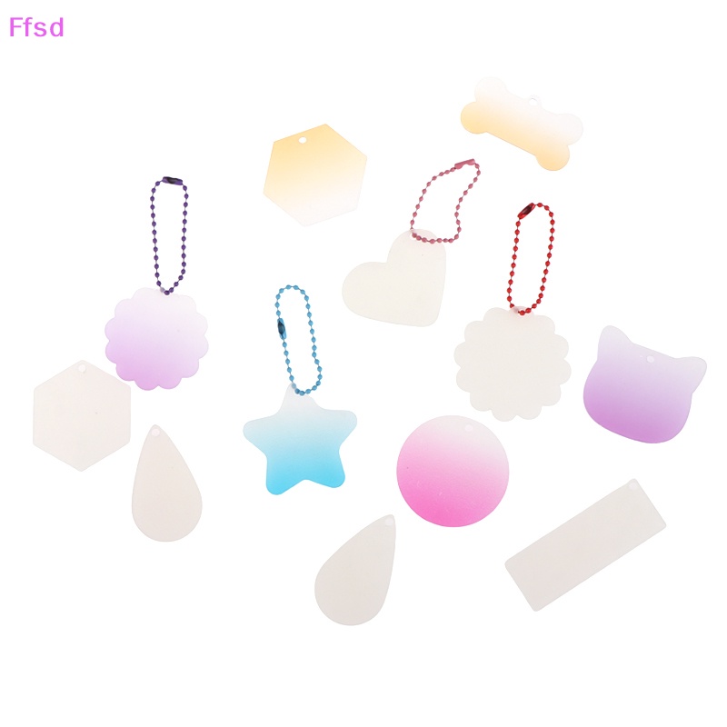 Bộ 5 / 10 / 15 Móc Khóa Trong Suốt Lấp Lánh Diy