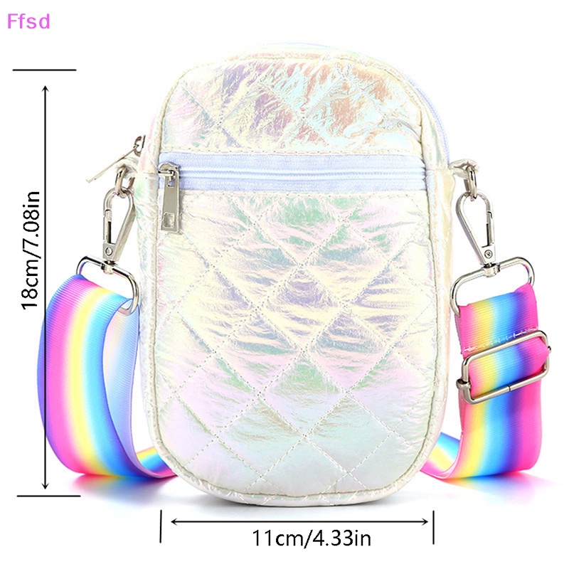 {Ffsd} Ví Đựng Tiền Xu Màu Gradient Có Dây Đeo Chéo Cho Thanh Thiếu Niên * Bán Chạy