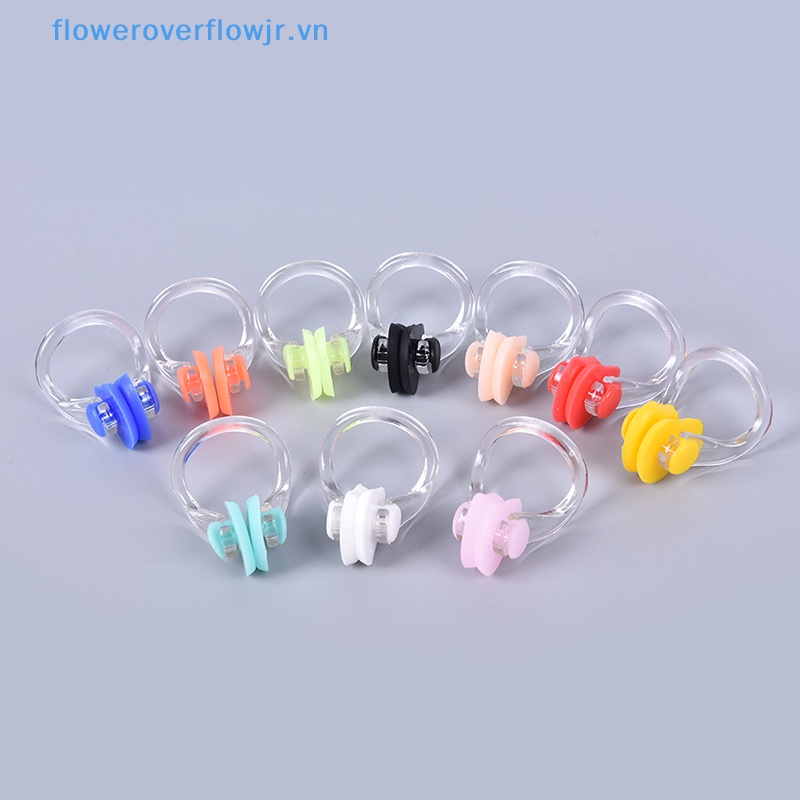 Bộ 10 Kẹp Mũi Bằng Silicon Mềm Thoải Mái Tiện Dụng Khi Đi Bơi / Lướt Sóng