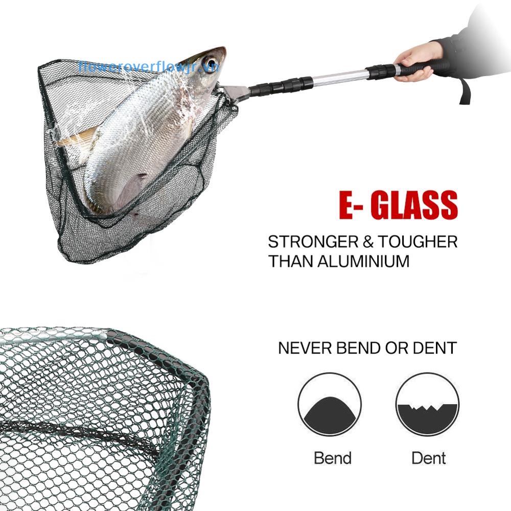 Lưới Bắt Cá Bằng Hợp Kim Nhôm 150CM Có Thể Gấp Gọn Tiện Dụng