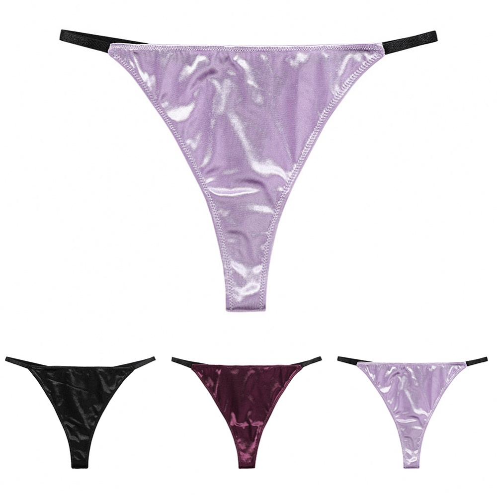 Quần Lót Chữ T Mềm Mại Co Giãn Màu Trơn Gợi Cảm Cho Nữ