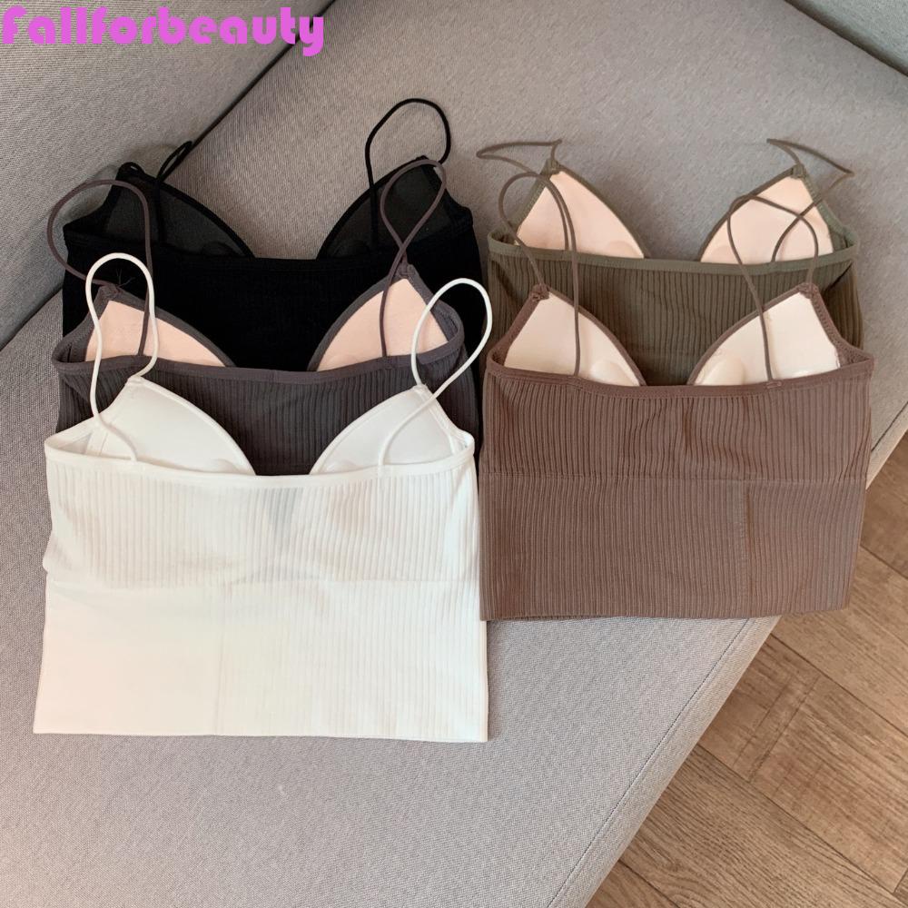 FALLFORBEAUTY Áo Bra Dây Chéo Lưng Quyến Rũ Cho Nữ