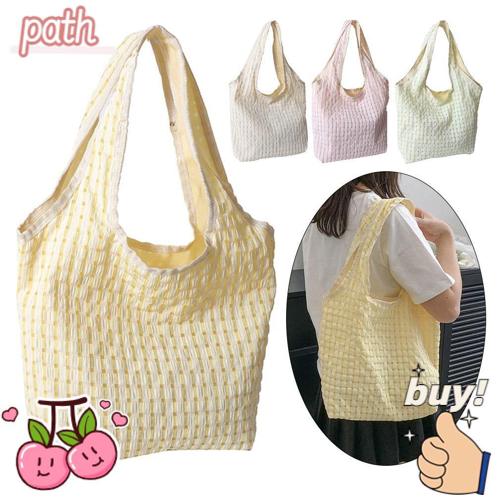 PATH Túi Mua Sắm Cỡ Lớn Thiết Kế Xếp Ly Xinh Xắn